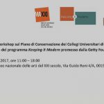 Secondo Workshop sul Piano di Conservazione dei Collegi Universitari di Urbino