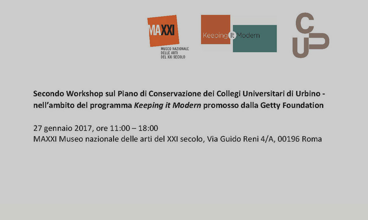 Secondo Workshop sul Piano di Conservazione dei Collegi Universitari di Urbino