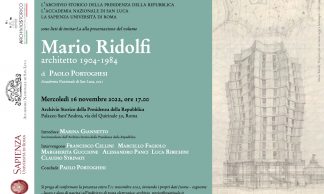 Mario Ridolfi architetto 1904-1984, Roma 16.11.2022