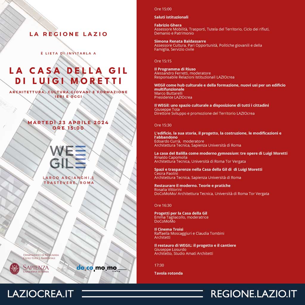 La casa della GIL di Luigi Moretti – Architettura, cultura, giovani e formazione ieri e oggi