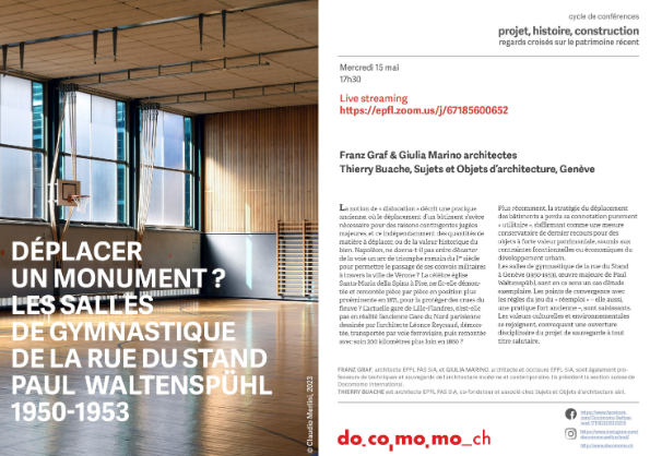 Conférence – Franz Graf & Giulia Marino architectes Thierry Buache, Sujets et Objets d’architecture
